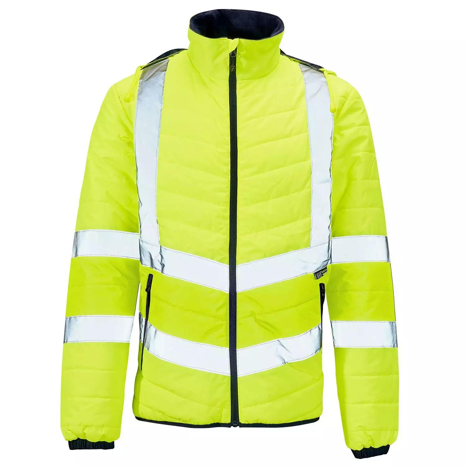 Supertouch Hi Vis Yellow Puffer Jacket in Yellow