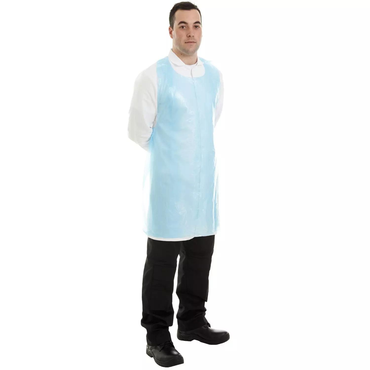 Supertouch PE Aprons - 20 Micron on a Roll - Blue - 1000 Pieces