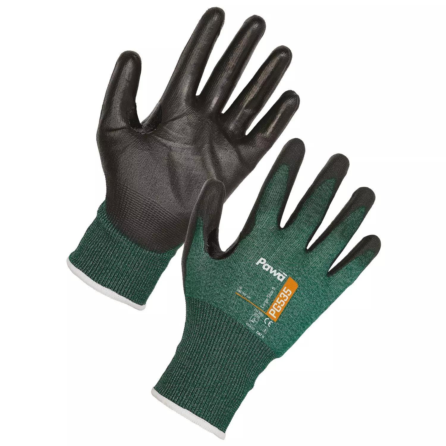 Supertouch Pawa PG535 Ultrafine Anti-Cut Gloves - Green - 120 Pairs in Green