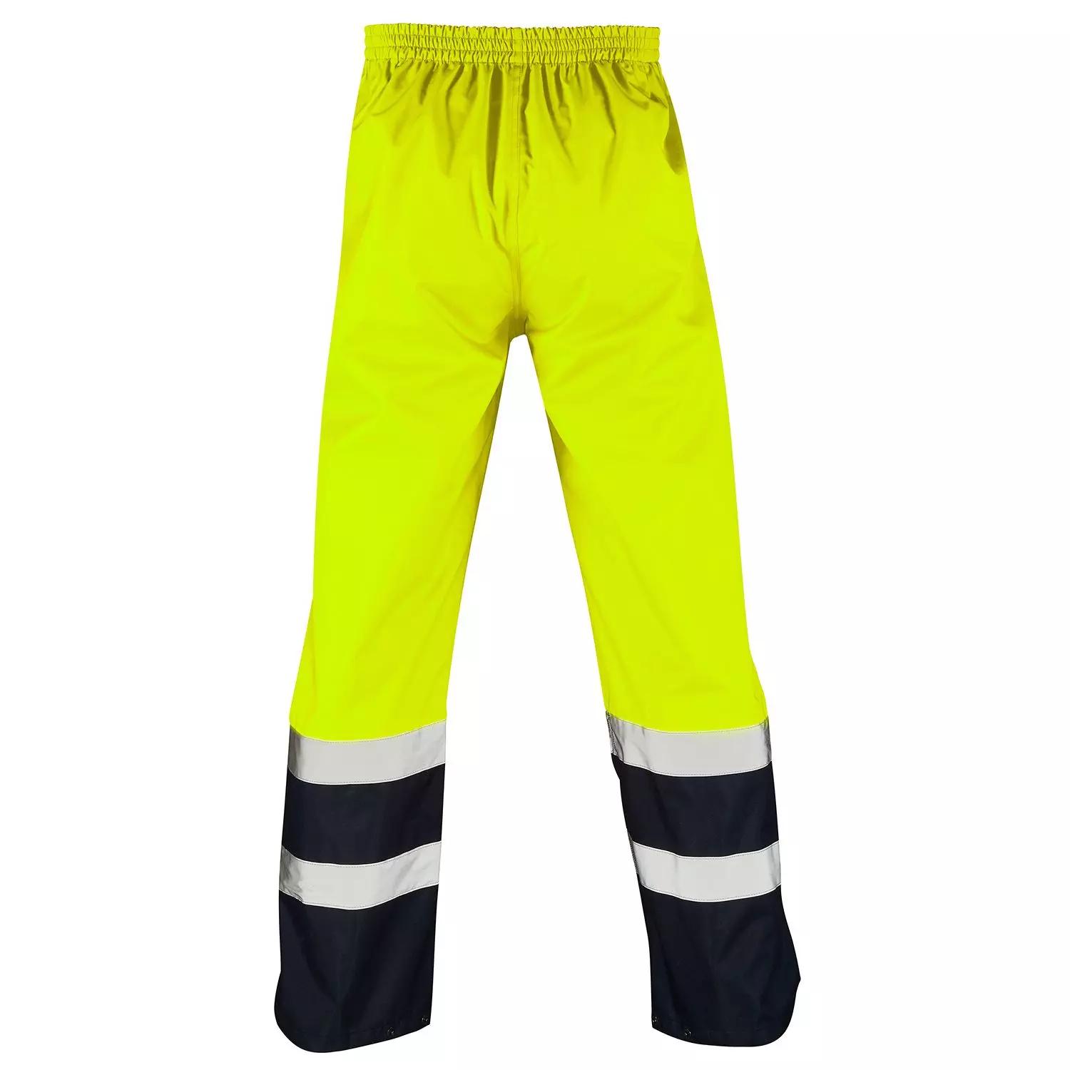 Supertouch Hi Vis Yellow 2 Tone Overtrousers in Yellow/Navy