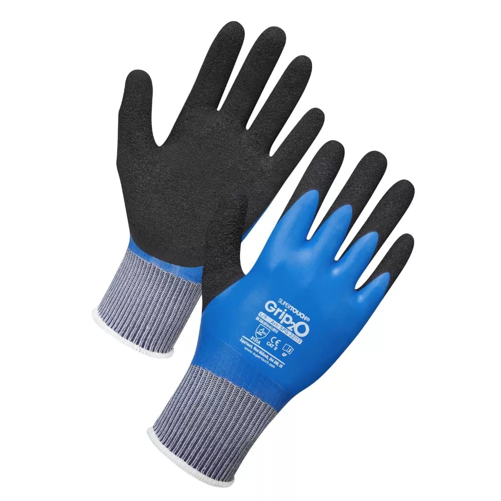 Supertouch Grip2-O Water Resistant Gloves - Blue