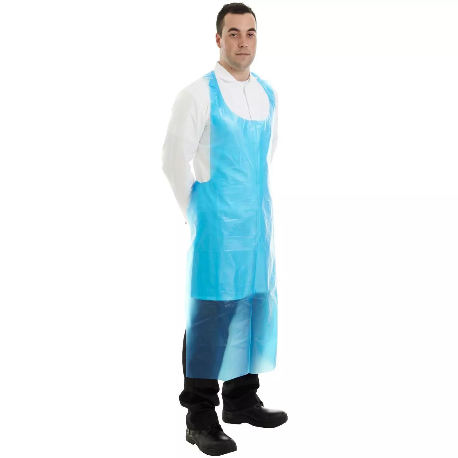 Supertouch PE Aprons - 50 Micron - Blue - 500 Pieces