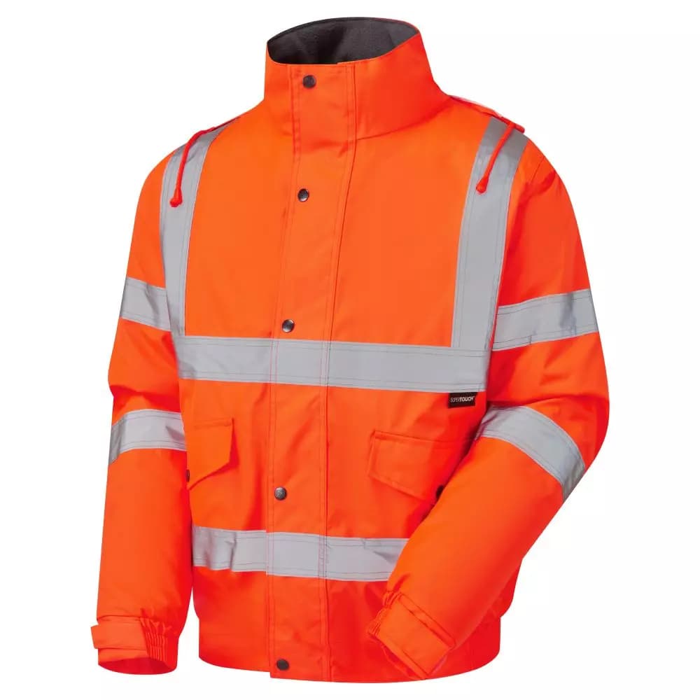 Supertouch Hi Vis Standard Storm Bomber Jacket - Orange