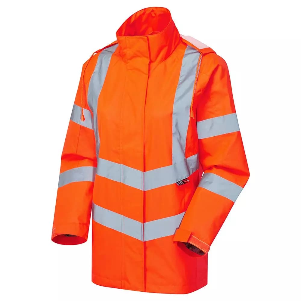Supertouch Ladies Hi Vis Orange Sophia Lightweight Jacket