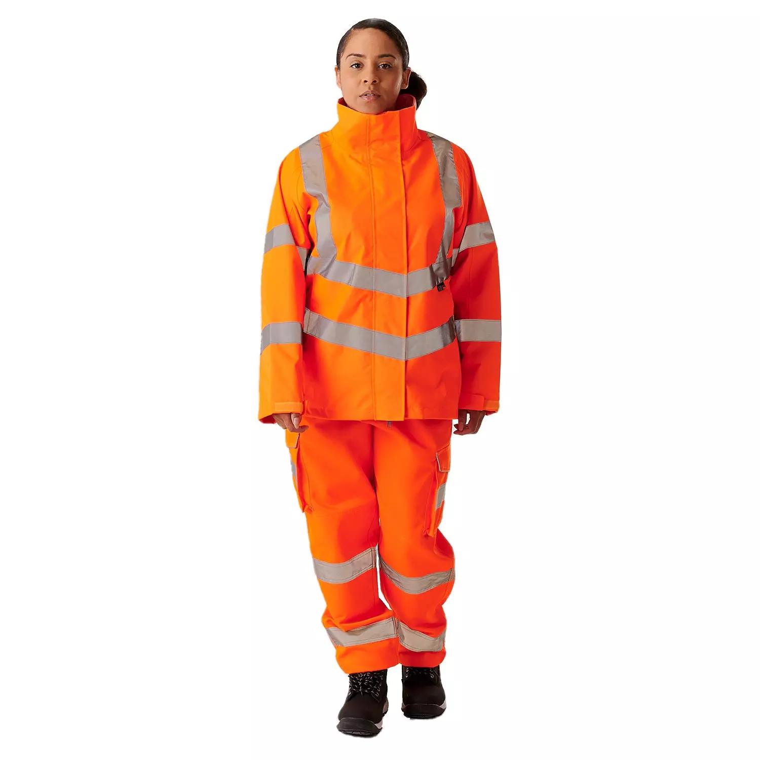 Supertouch Ladies Hi Vis Orange Sophia Lightweight Jacket in Orange