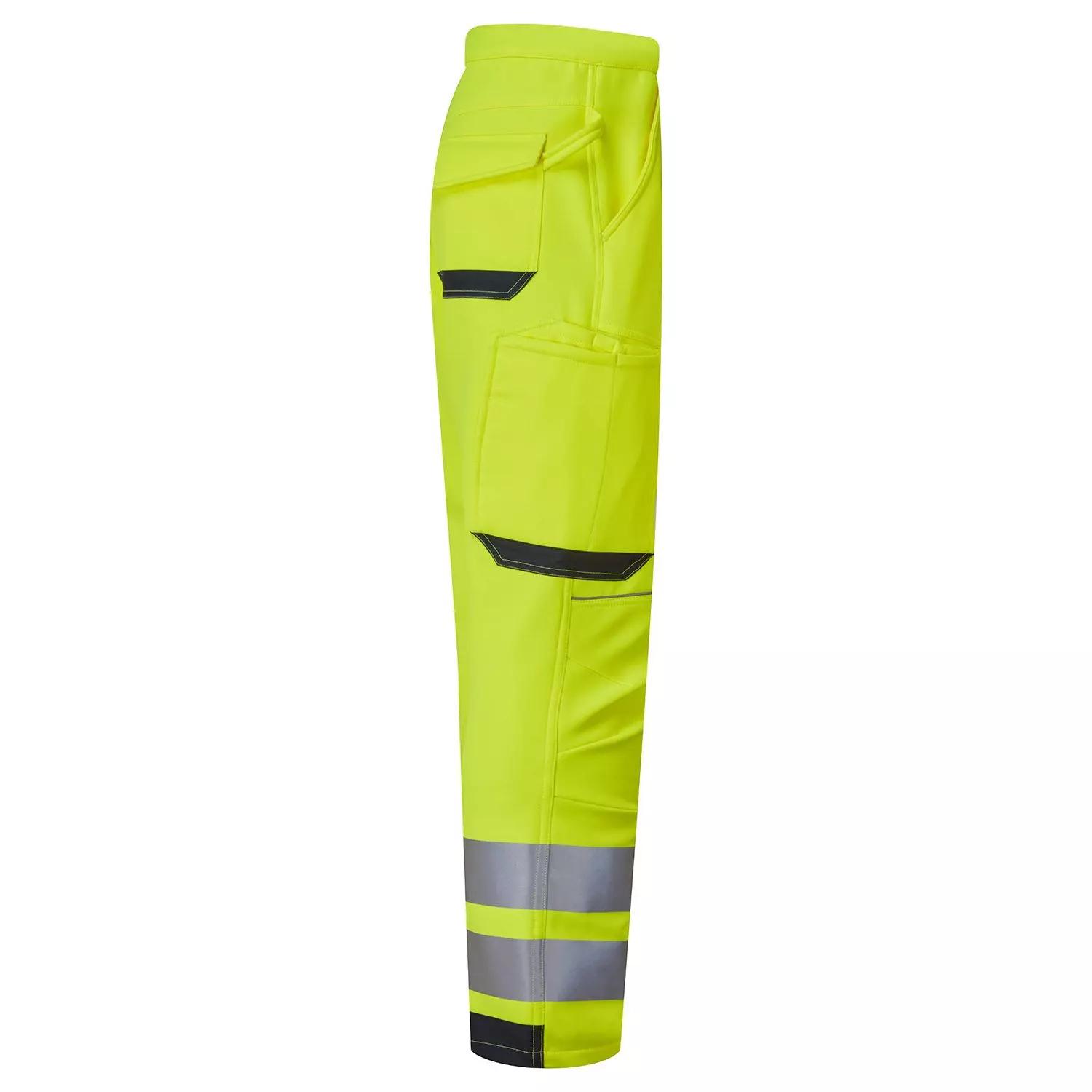 Supertouch System Hi-Vis Eco Stretch Softshell Yellow Trouser in Yellow/Navy