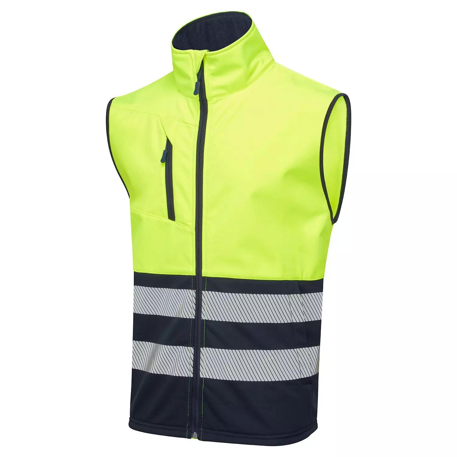 Supertouch Essentials Hi Vis Eco Coolair Yellow Softshell Gilet