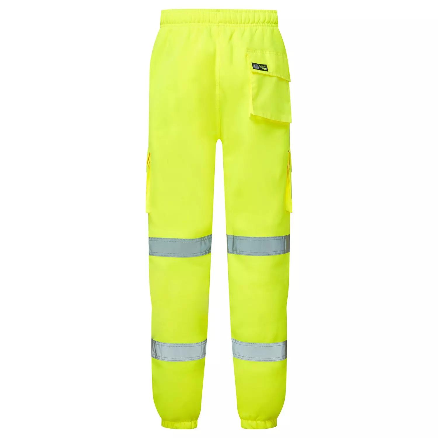 Supertouch Eco Hi Vis Yellow Jogging Bottoms in Yellow