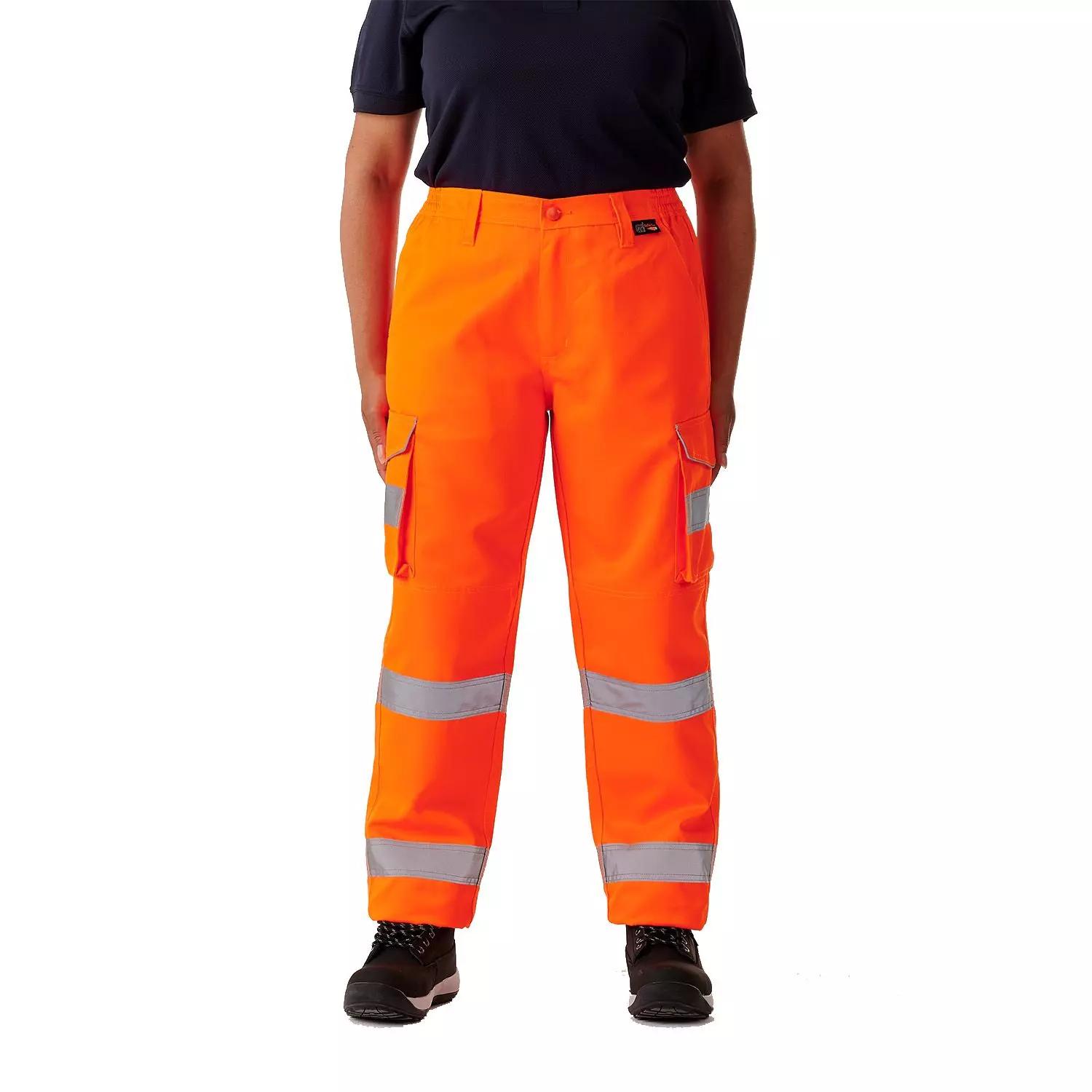 Supertouch Ladies Hi Vis Orange Hana Combat Trouser in Orange
