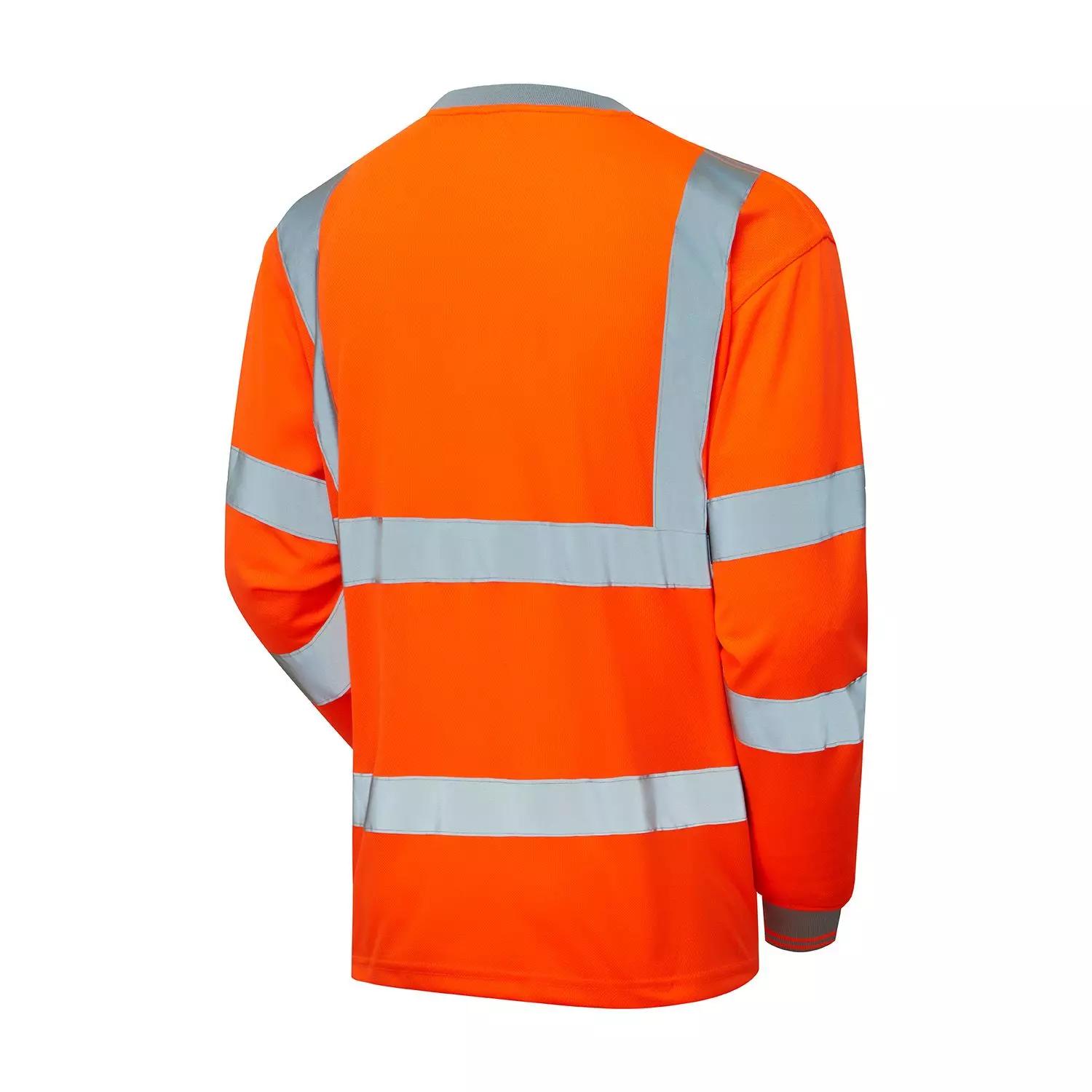 Supertouch HV Long Sleeve Bird Eye T-Shirt - Orange in Orange