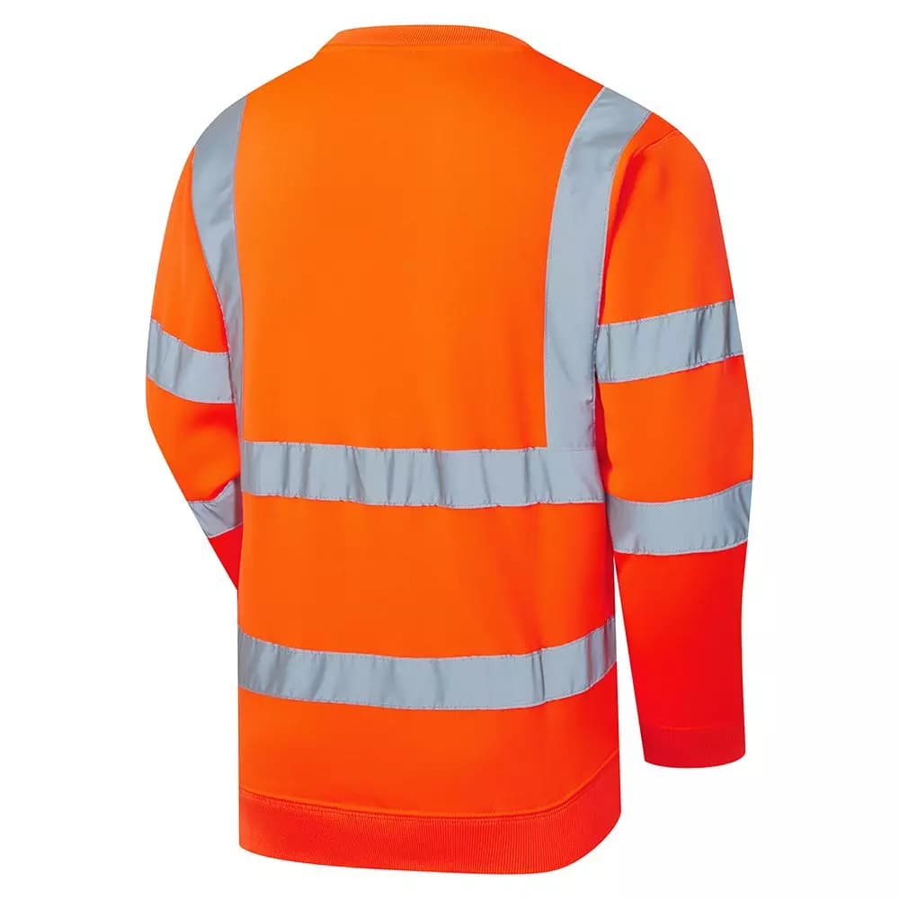 Supertouch Hi Vis Crew Neck Sweatshirt - Orange in Orange