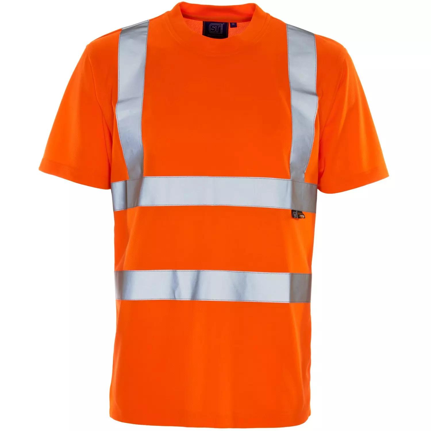 Supertouch Hi Vis Bird Eye T-Shirt - Orange in Orange