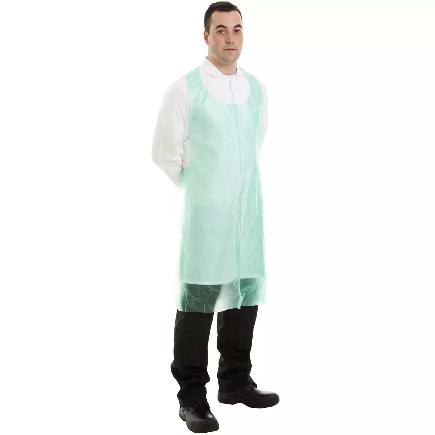 Supertouch PE Aprons - 20 Micron on a Roll - Green - 1000 Pieces