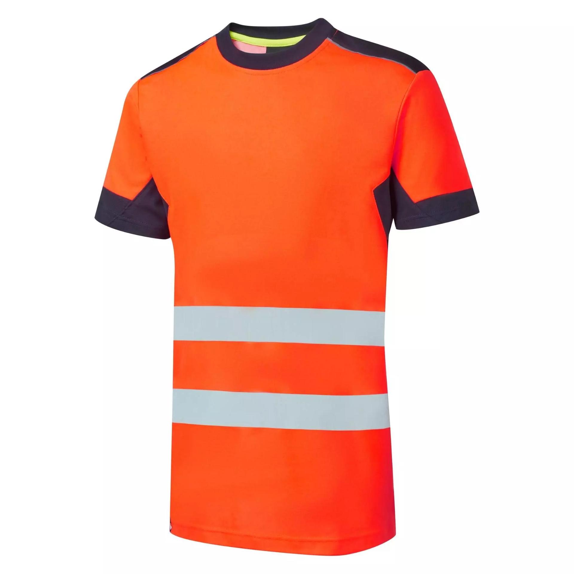 Supertouch System Hi-Vis Eco CottonCool Orange T-Shirt in Orange/Navy