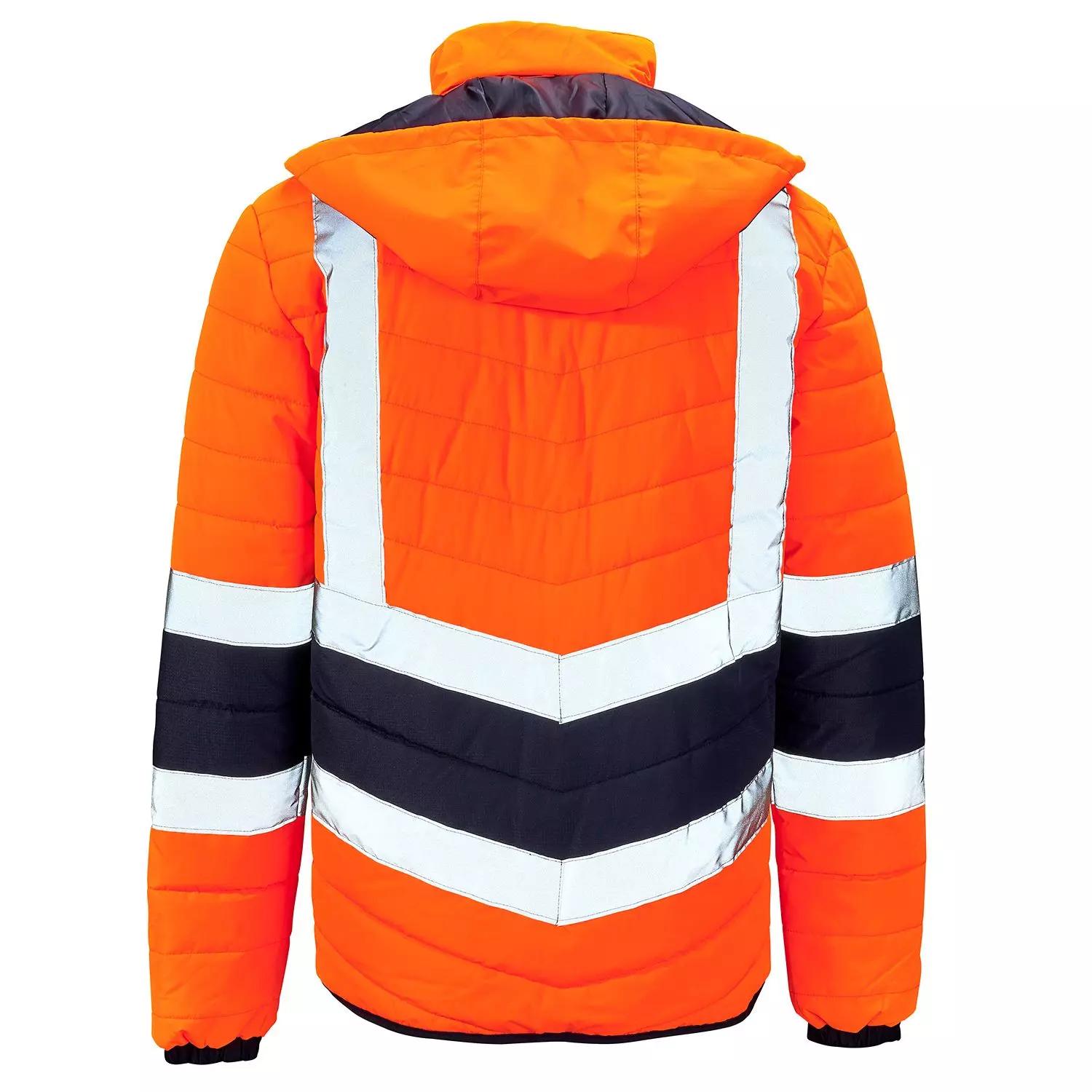 Supertouch Hi Vis Orange 2 Tone Puffer Jacket in Orange