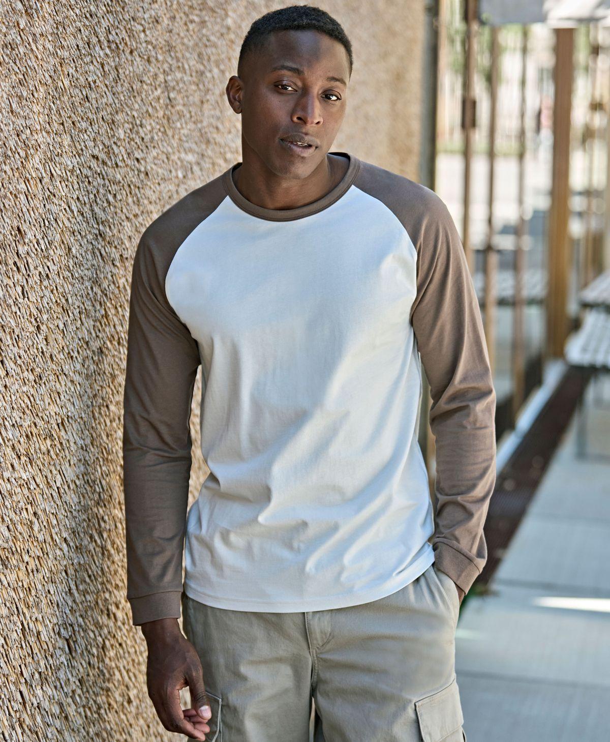 Tee Jays Tee Jays 1170 UNLABELED Baseball Tee in Cement/Dark Green