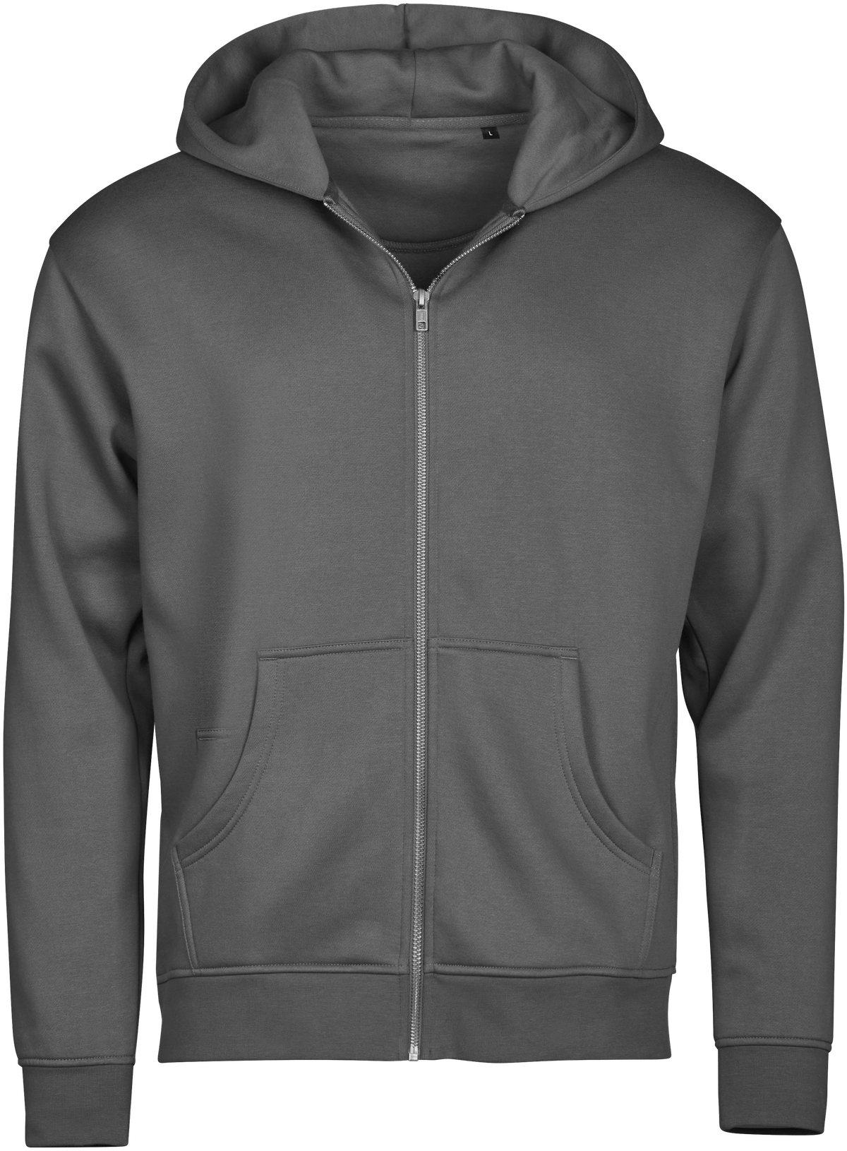 Tee Jays Tee Jays 5154 UNLABELED Hooded Full Zip Sweatshirt in Powder Grey