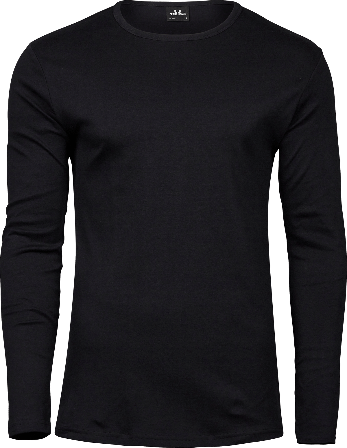 Tee Jays Tee Jays 530 Long Sleeve Interlock Tee in Black