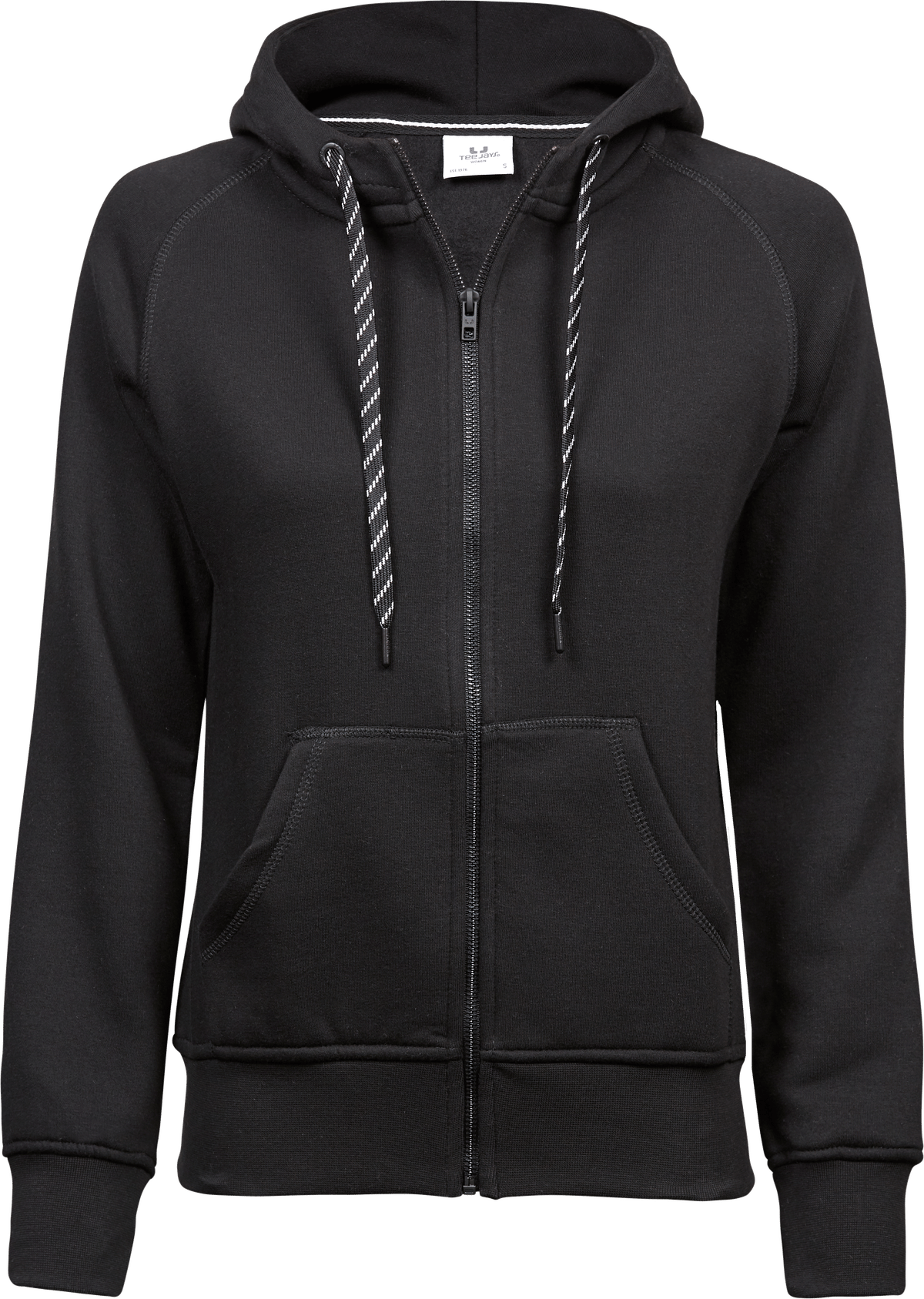 Tee Jays Tee Jays 5436 Women's Fashion Full Zip Hood in Black