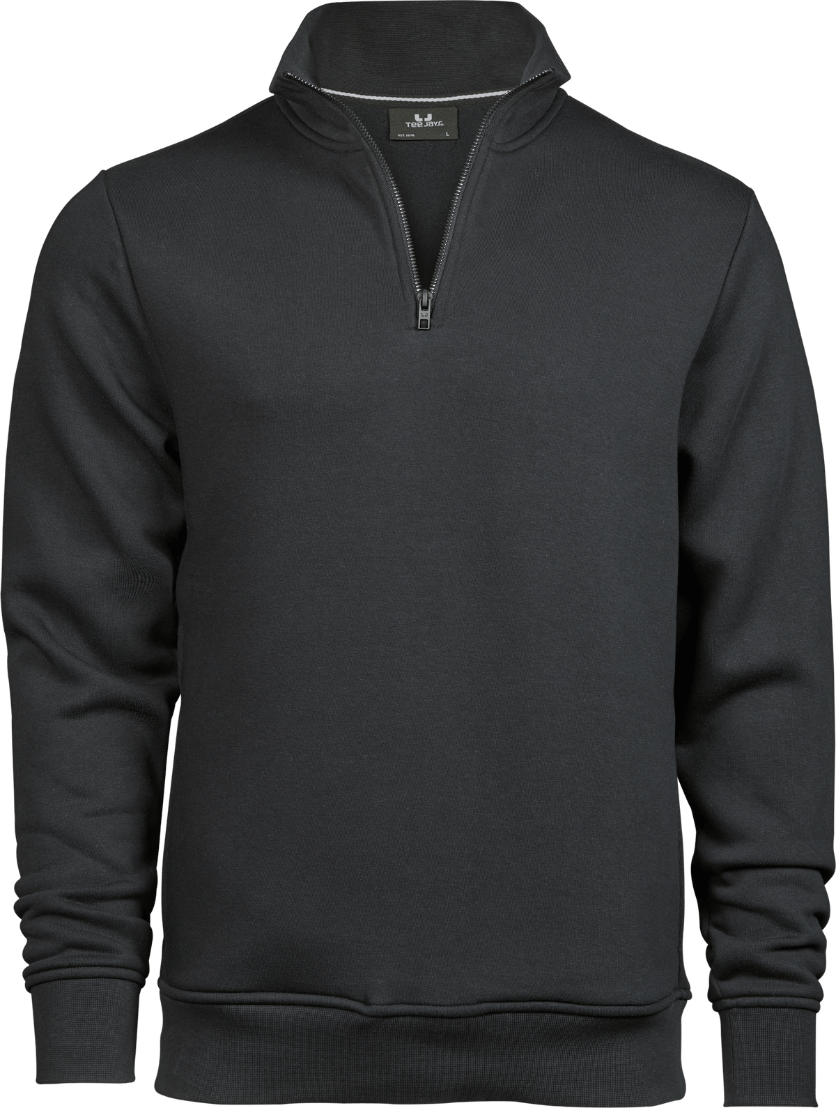 Tee Jays Tee Jays 5438 Half Zip Sweatshirt in Dark Grey