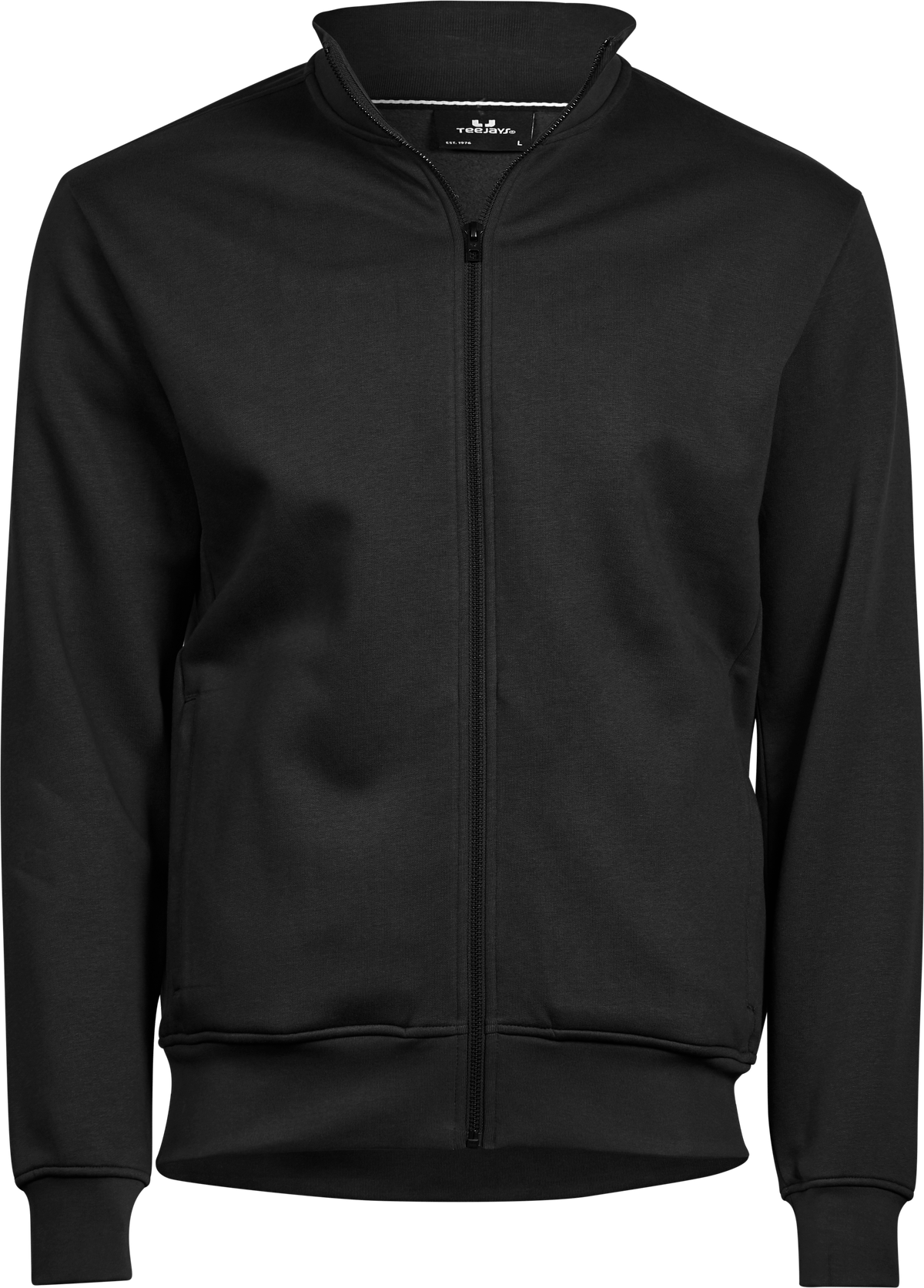 Tee Jays Tee Jays 5440 Full Zip Sweat Cardigan in Black