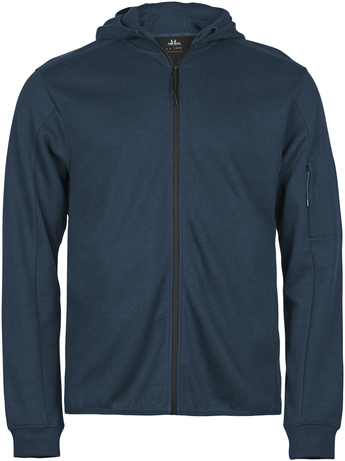 Tee Jays Tee Jays 5706 Athletic Hooded Full Zip Sweat in Ink