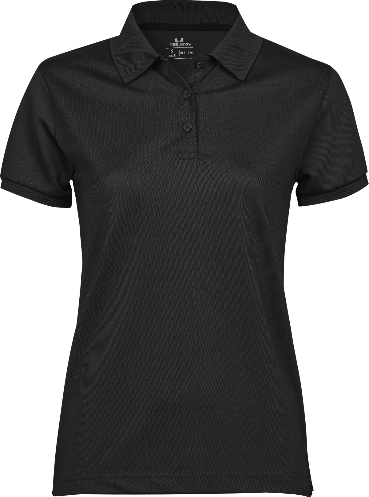Tee Jays Tee Jays 7001 Women's Club Polo in Black