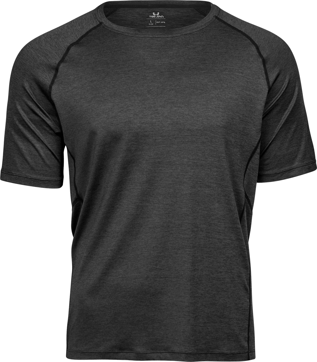 Tee Jays Tee Jays 7020 CoolDry Tee in Black Melange