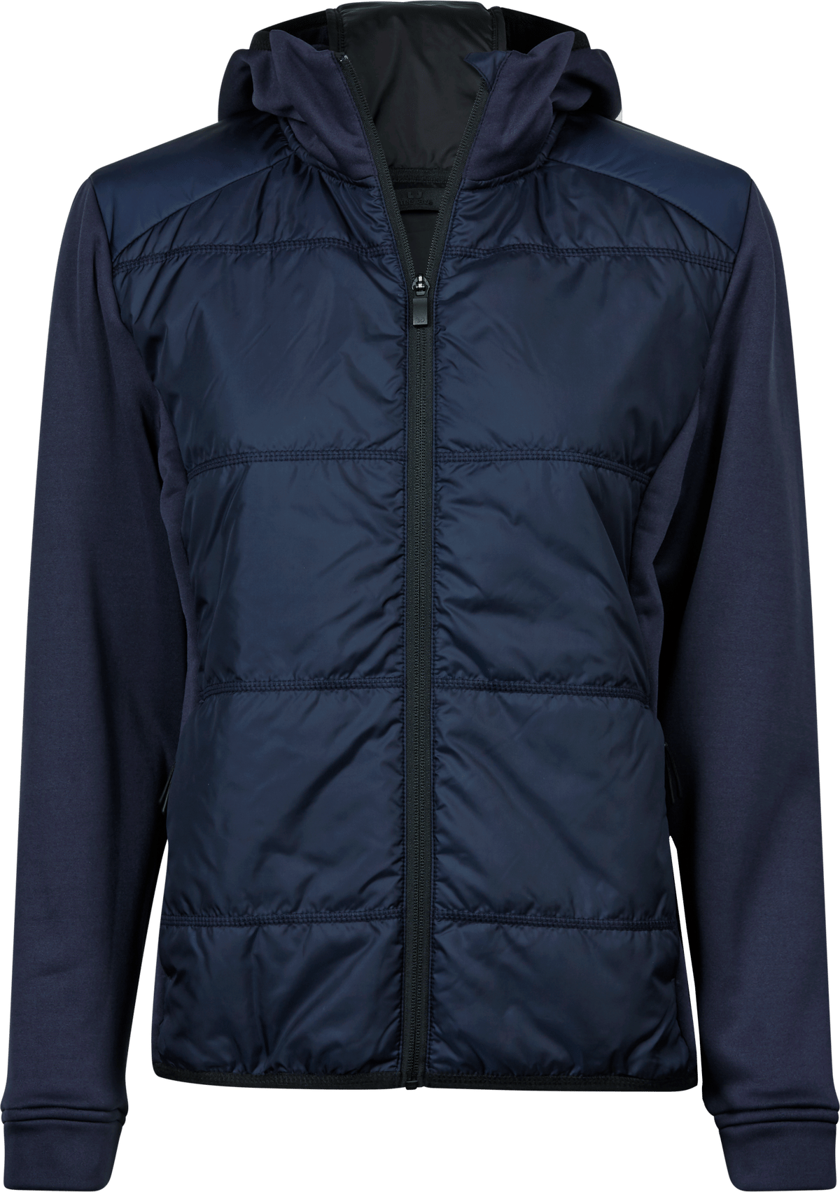 Tee Jays Tee Jays 9113 Women's Hybrid-Stretch Hooded Jacket in Navy/Navy