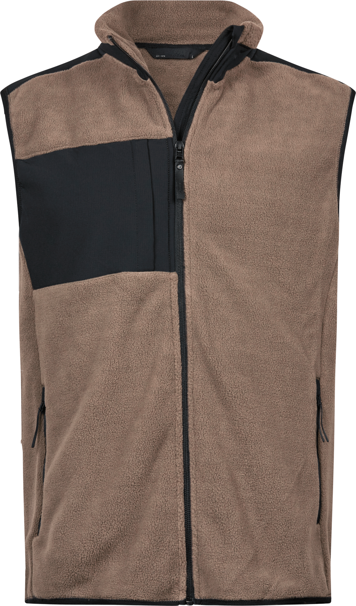 Tee Jays Tee Jays 9122 Mountain Fleece Bodywarmer in Clay/Black