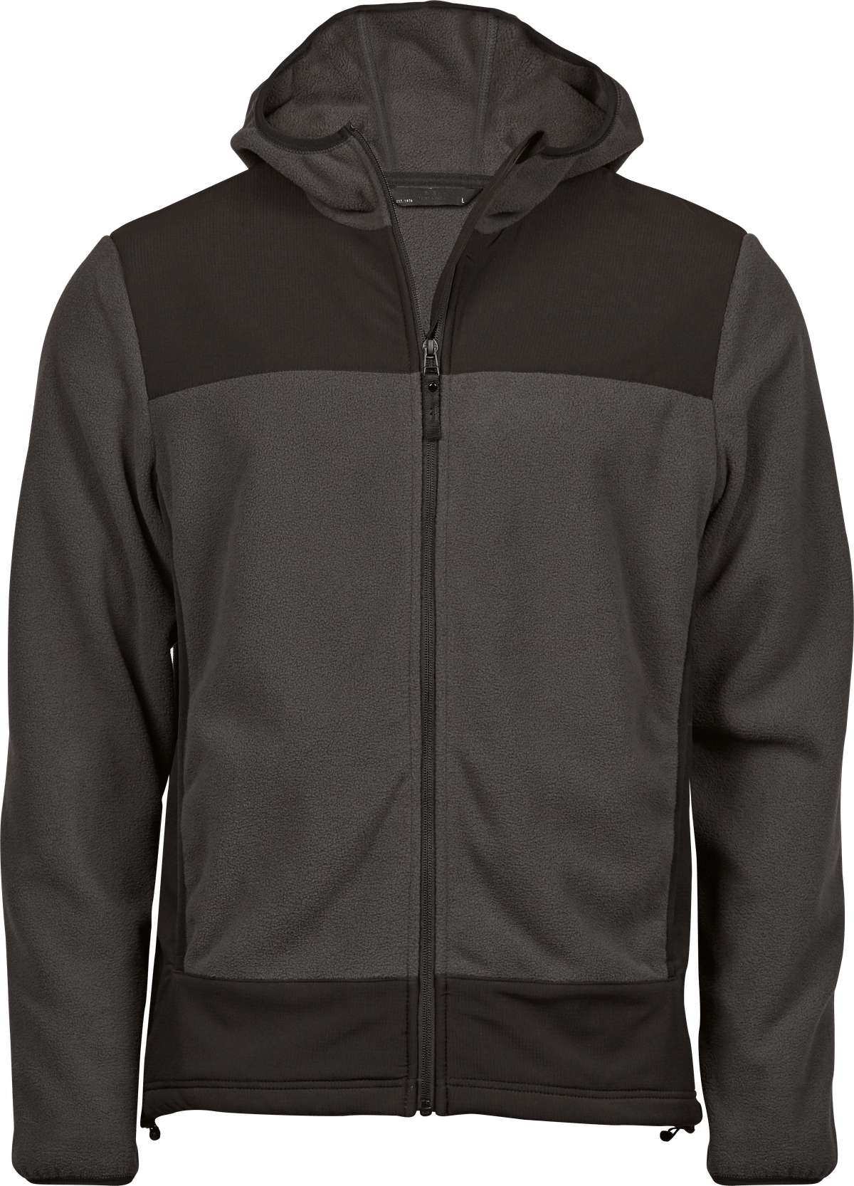 Tee Jays Tee Jays 9124 Mountain Hooded Fleece in Asphalt/Black