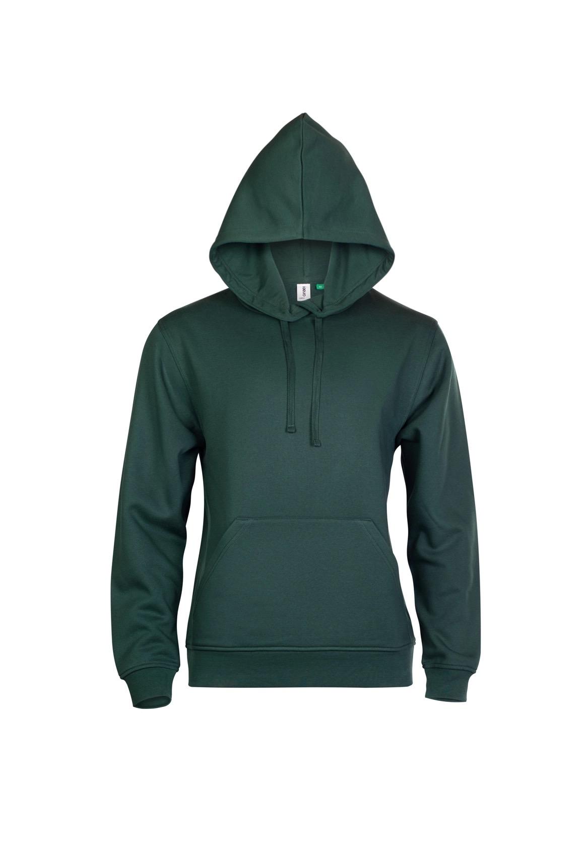 Uneek Clothing Uneek Eco Hoodie in Bottle Green
