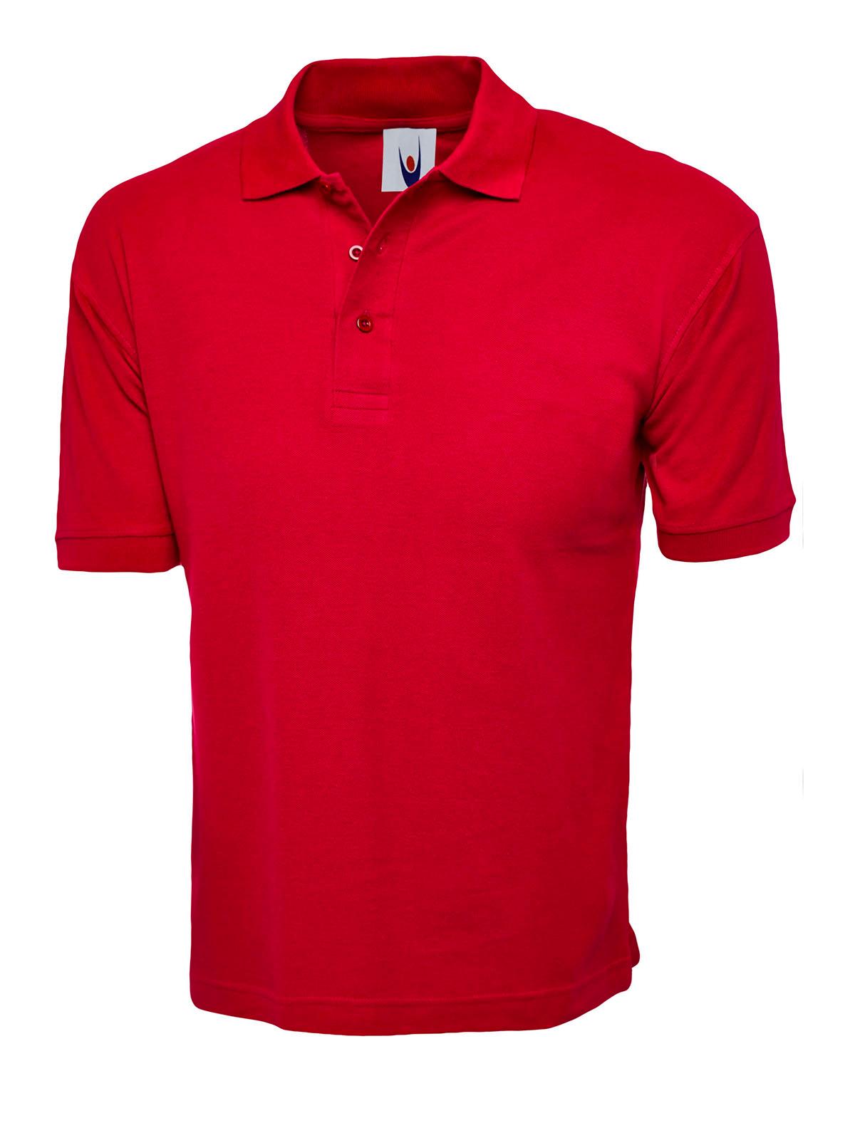 Uneek Clothing Uneek Cotton Rich Poloshirt in Red
