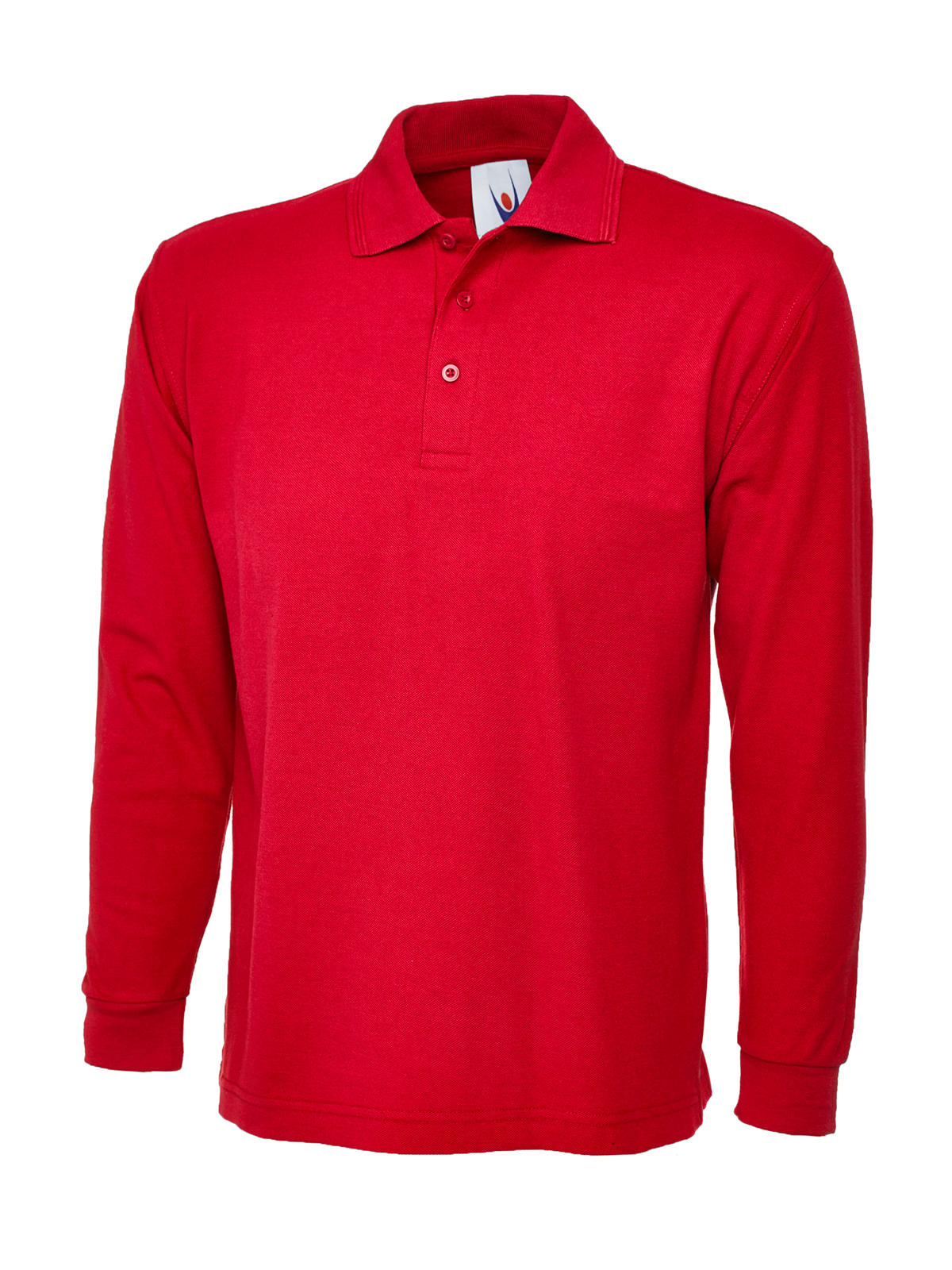 Uneek Clothing Uneek Longsleeve Poloshirt in Red