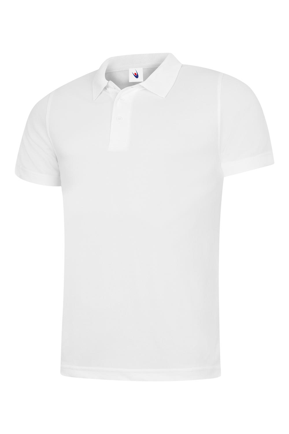 Uneek Clothing Uneek Mens Super Cool Workwear Poloshirt in White