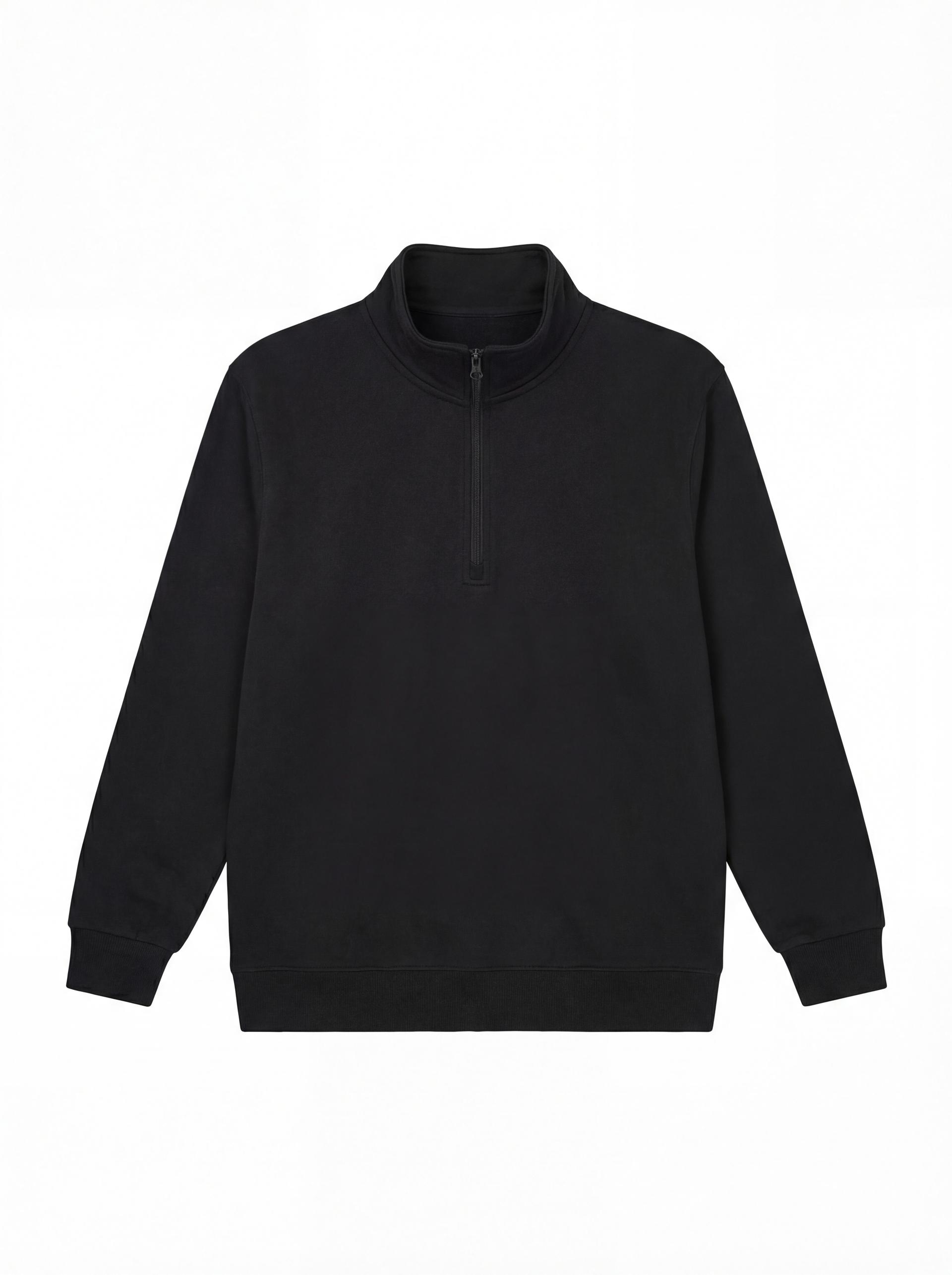 Uneek Clothing Uneek Quarter Zip Sweatshirt in Black
