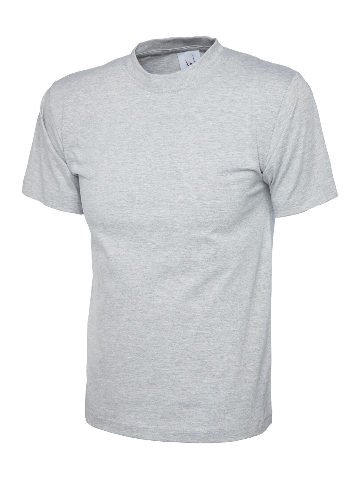 Uneek Clothing Uneek Premium T-shirt in Heather Grey