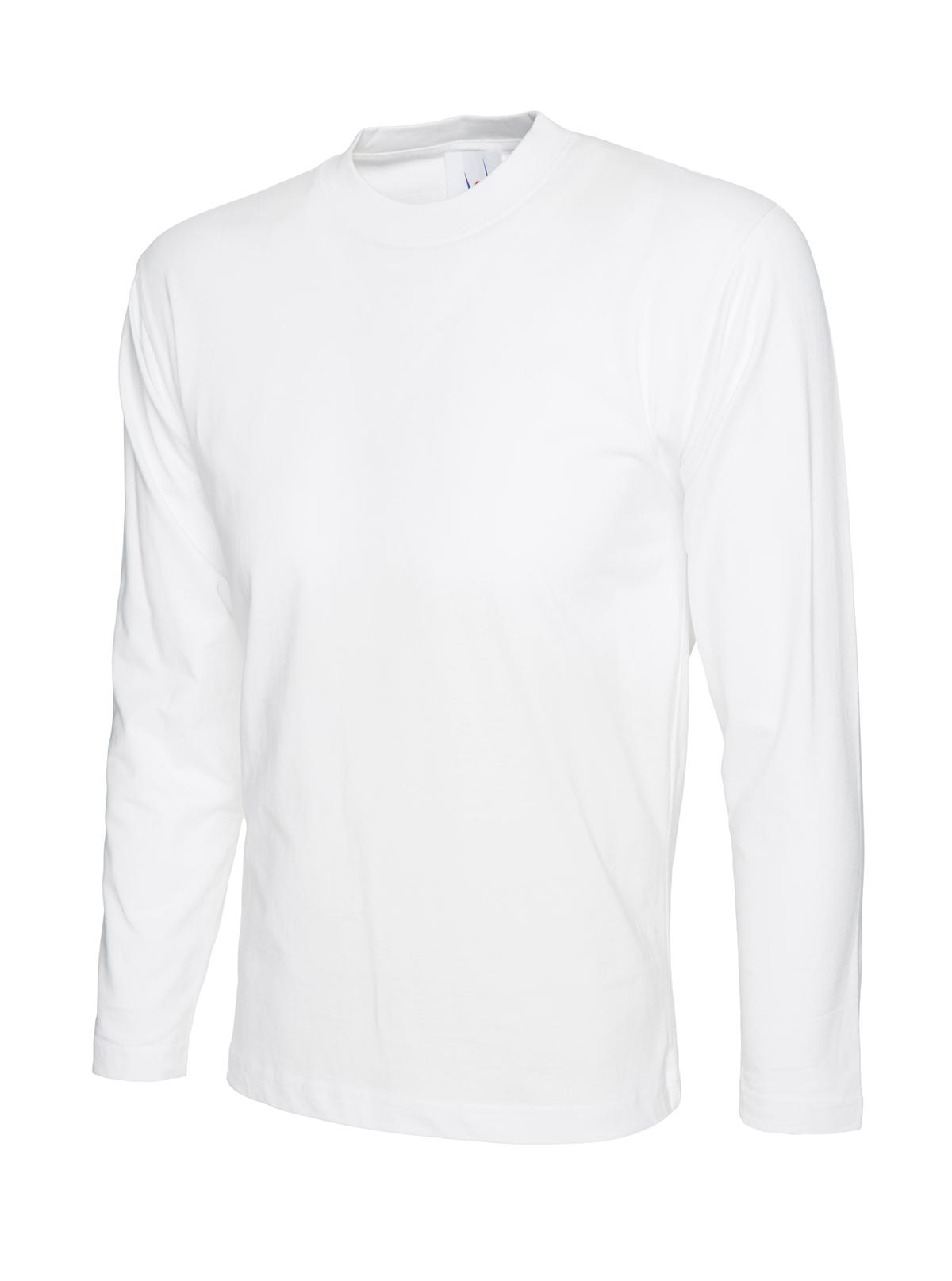 Uneek Clothing Uneek Long Sleeve T-shirt in White