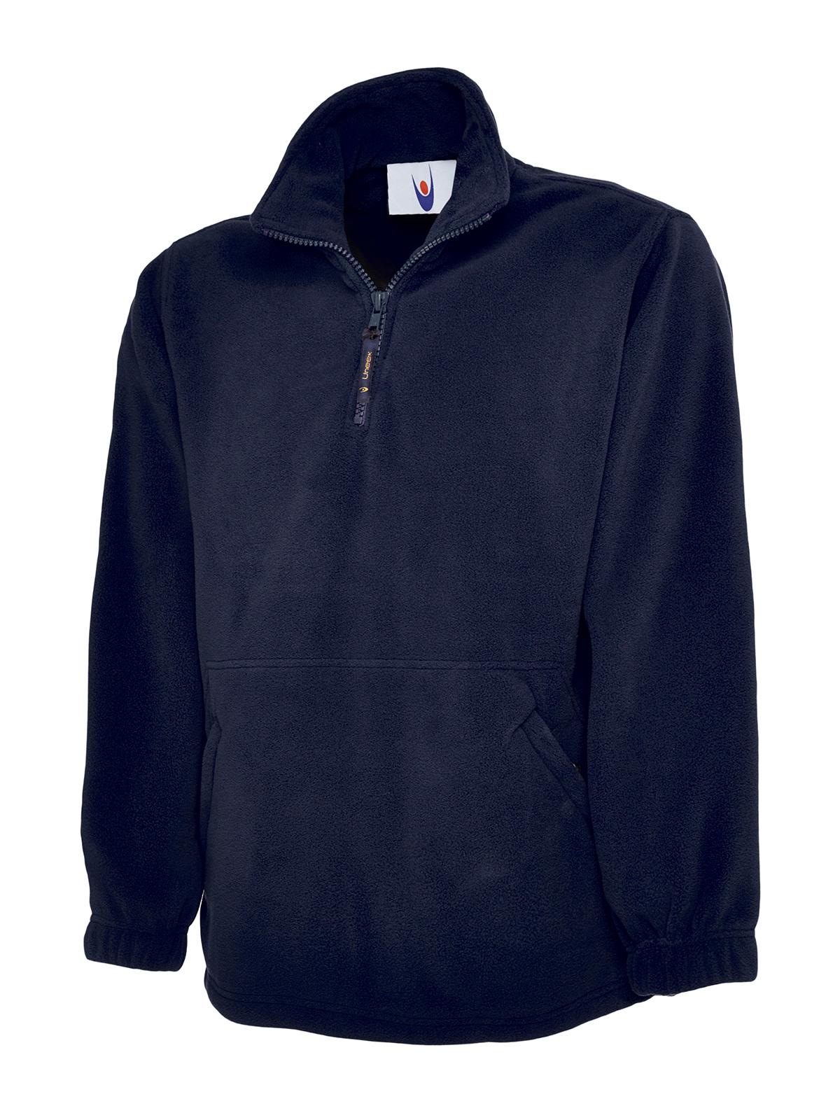 Uneek Clothing Uneek Premium 1/4 Zip Micro Fleece Jacket in Navy