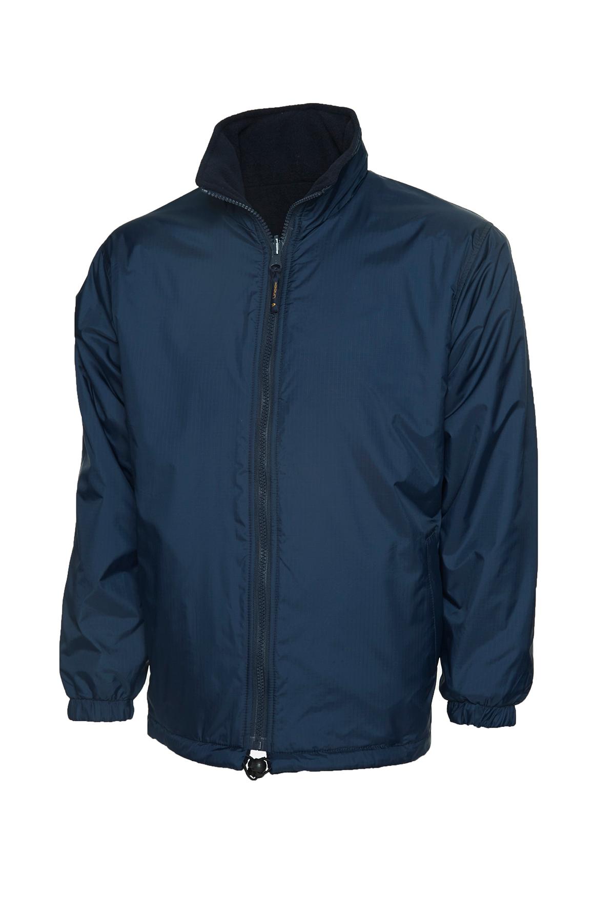 Uneek Clothing Uneek Premium Reversible Fleece Jacket in Navy