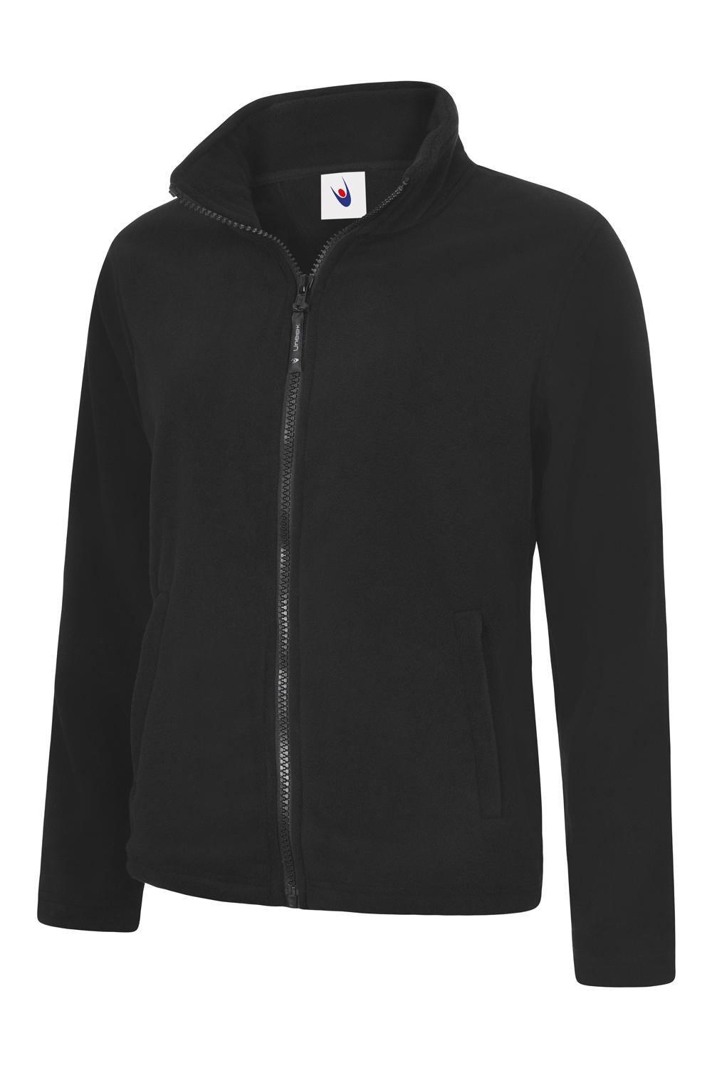 Uneek Clothing Uneek Ladies Classic Full Zip Fleece Jacket in Black