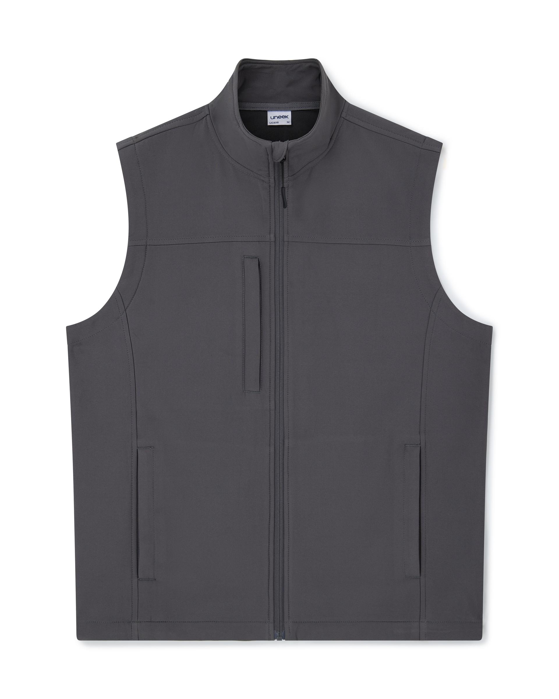 Uneek Clothing Uneek Premium Printable Softshell Gilet in Charcoal