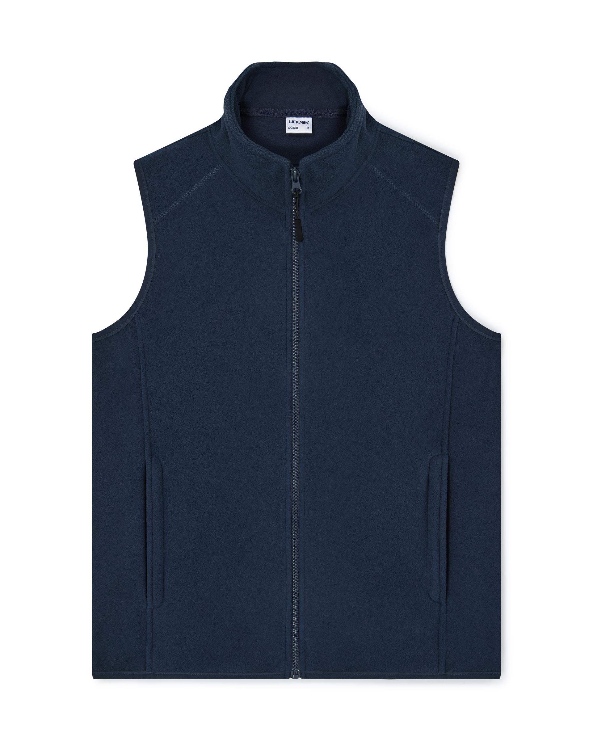 Uneek Clothing Uneek Microfleece Gilet in Navy
