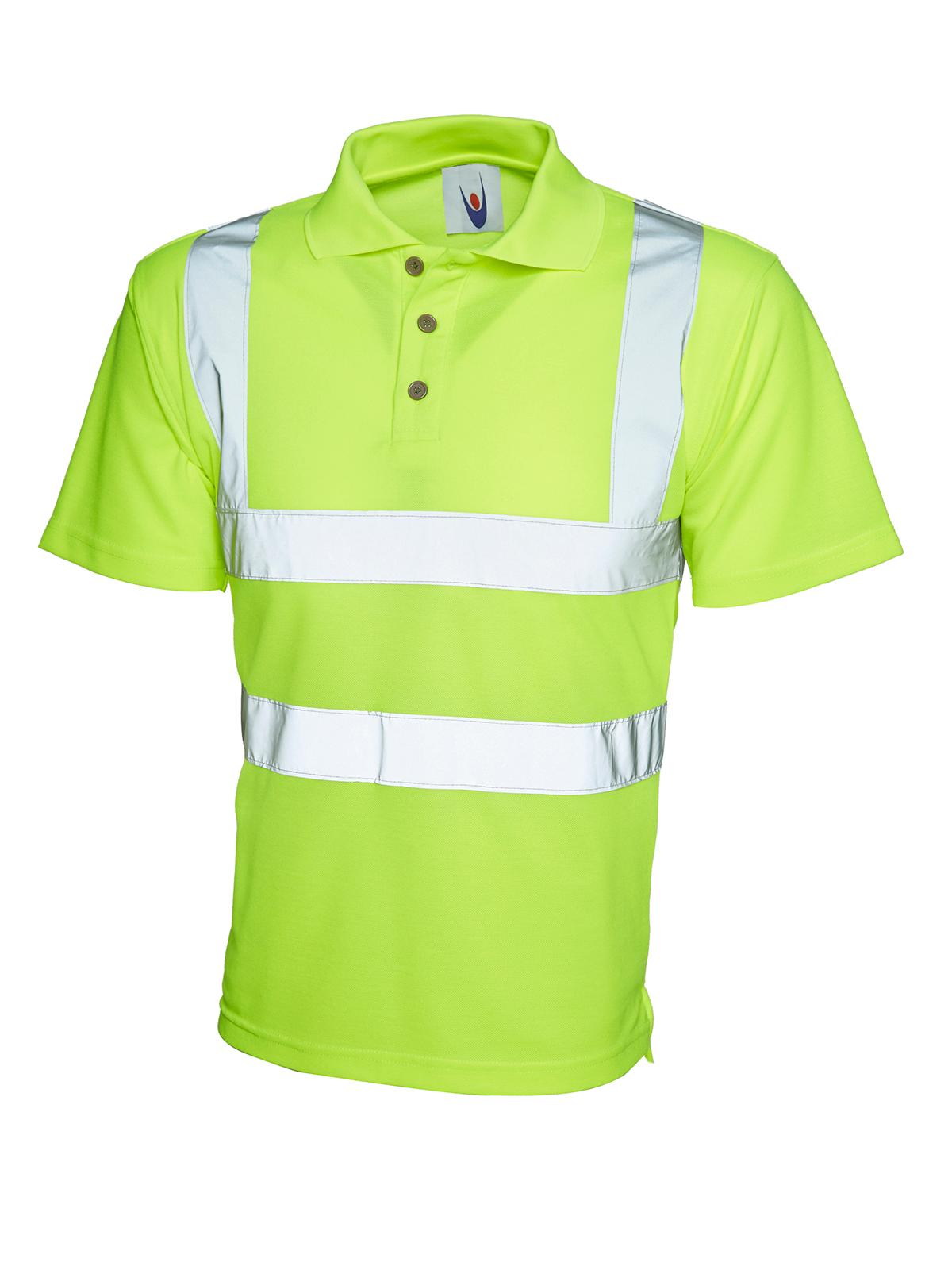 Uneek Clothing Uneek Hi-Viz Polo Shirt in Yellow