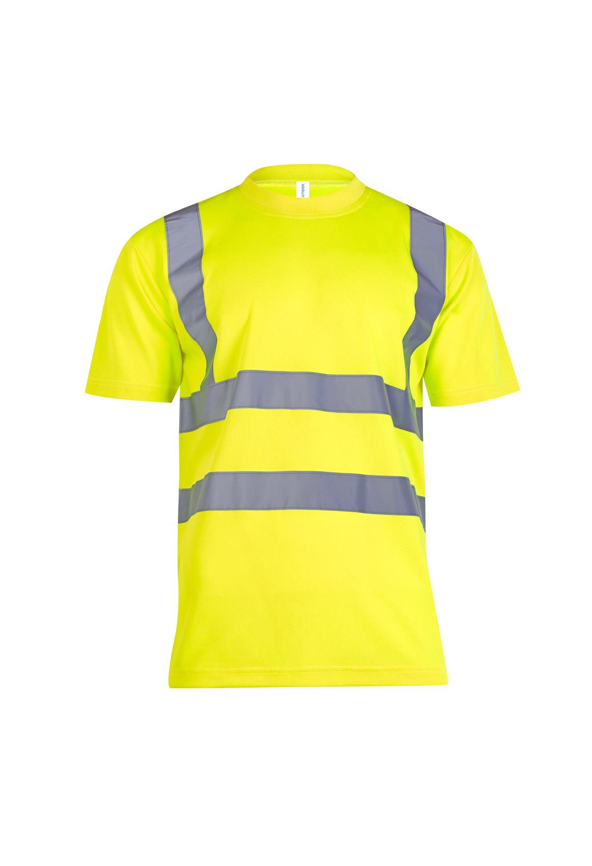 Uneek Clothing Uneek Hi Viz Short Sleeve T Shirt in Yellow