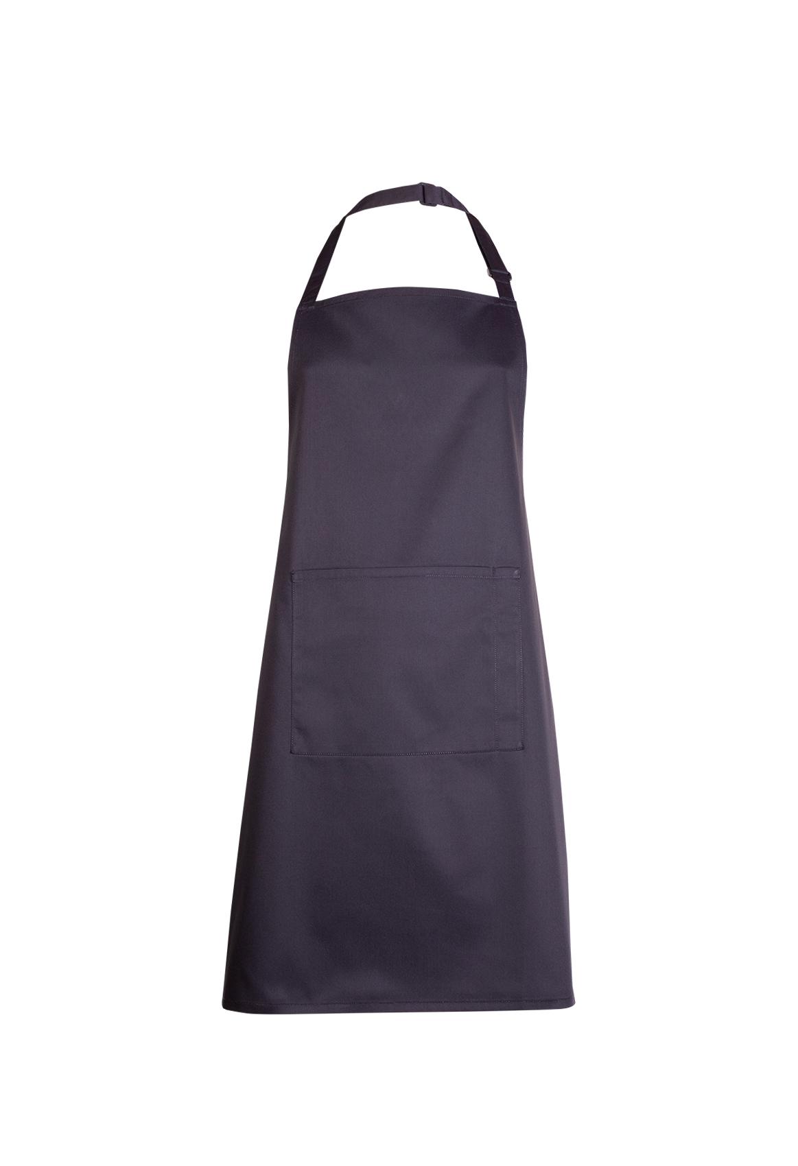 Uneek Clothing Uneek Bib Apron with Pocket in Black