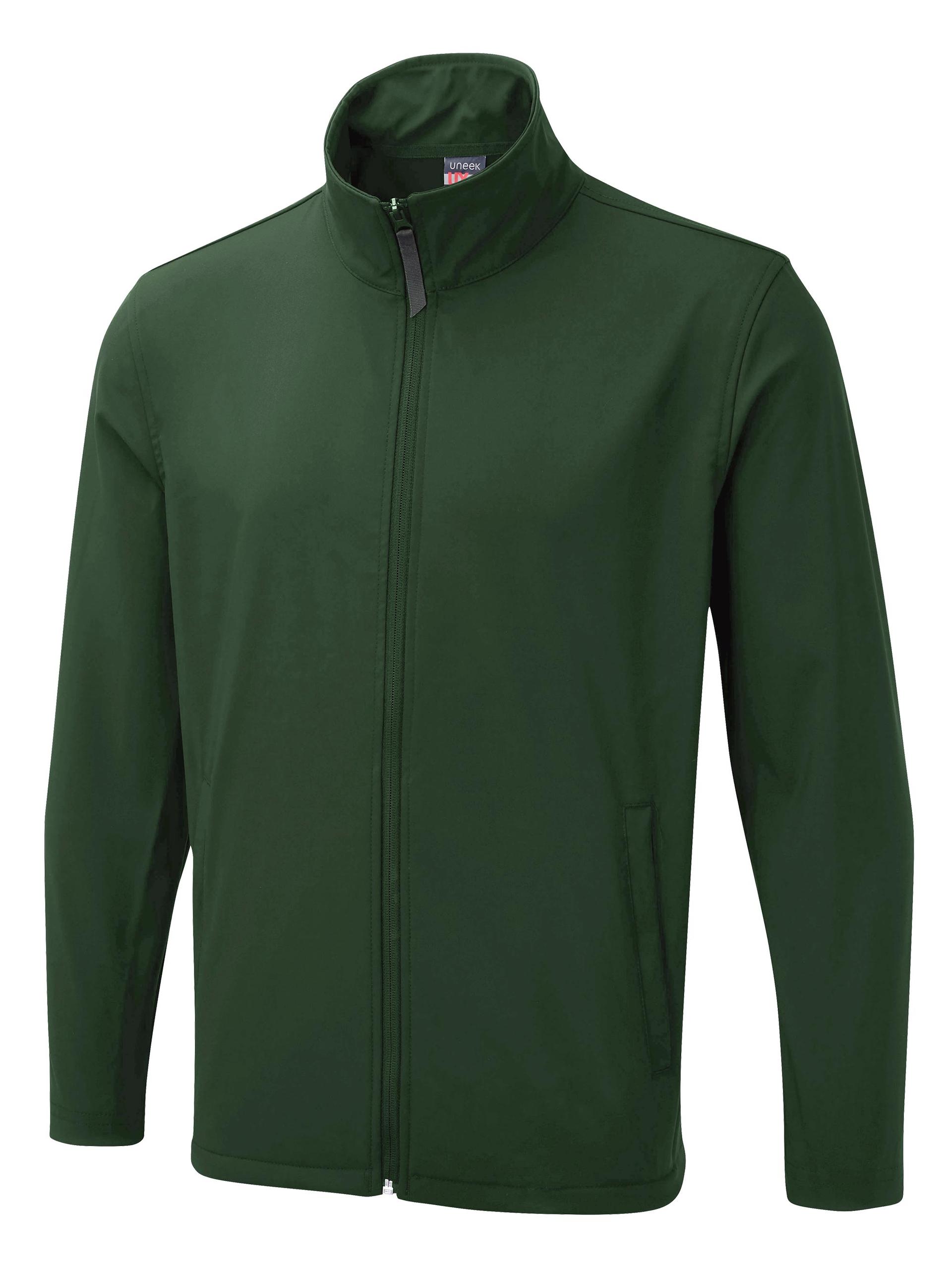 Uneek Clothing Uneek The UX Printable Soft Shell Jacket in Bottle Green