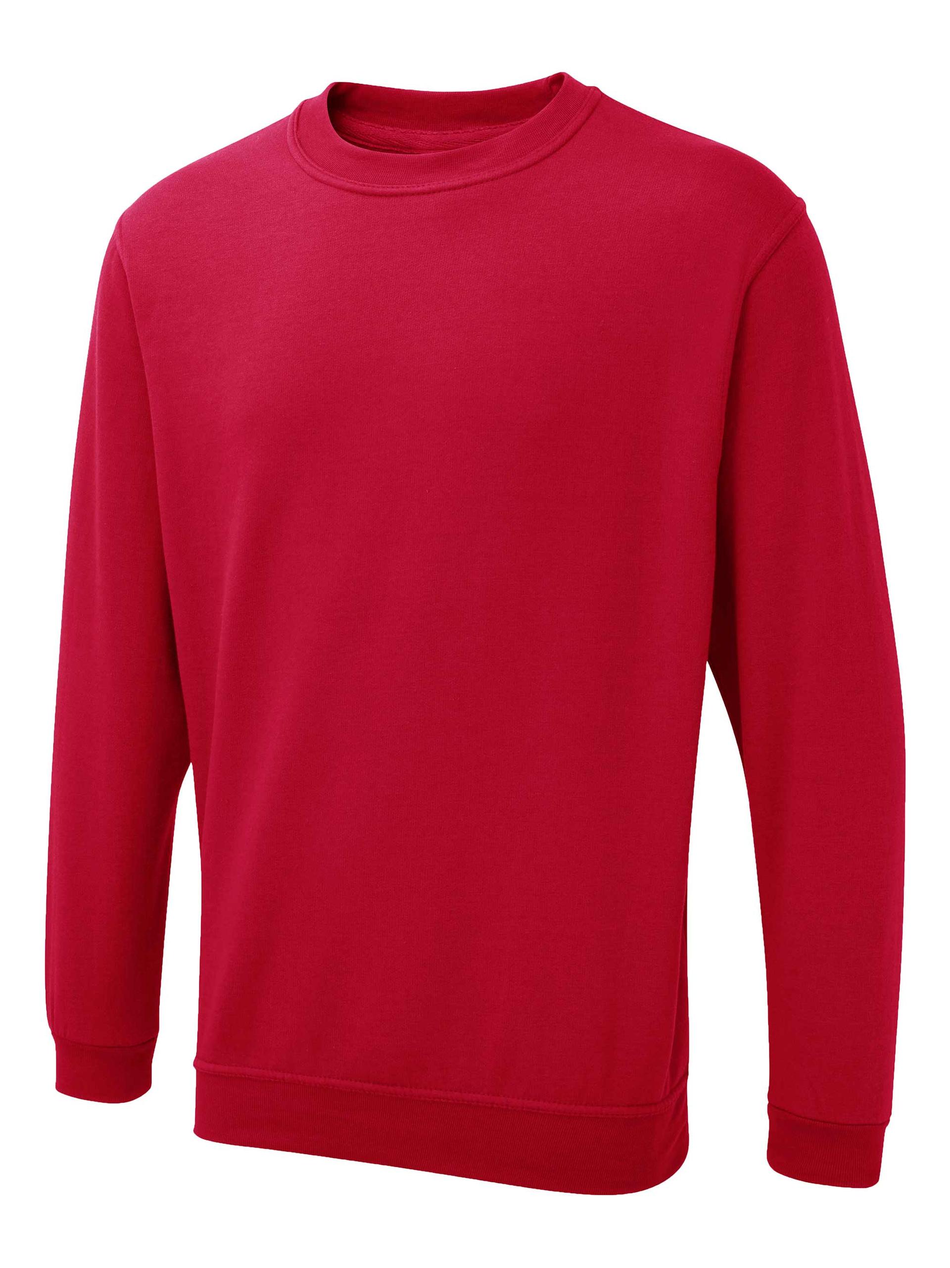 Uneek Clothing Uneek The UX Sweatshirt in Red
