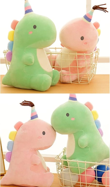 Peluche inteligente Nebu Dino con IA, vista 3