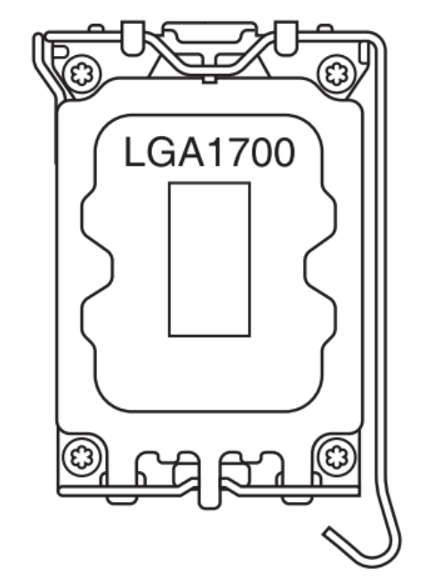 LGA1700 CPU socket drawing for CPU1.